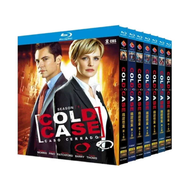 Cold Case Complete Season 1-7 BD TV Series Film 21-Discs All Region Free Box Set