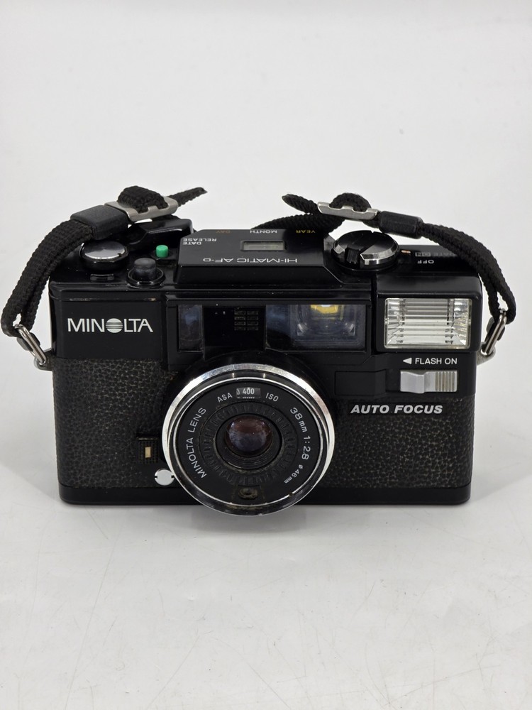 Minolta Hi-Matic AF-D Point & Shoot 35mm Film Camera JAPAN