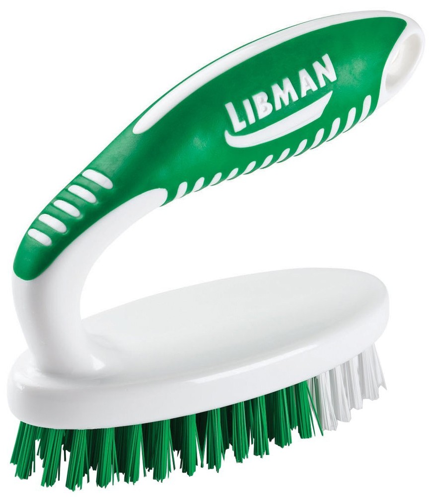 15 Small Scrub Brush with Ergonomic Handle