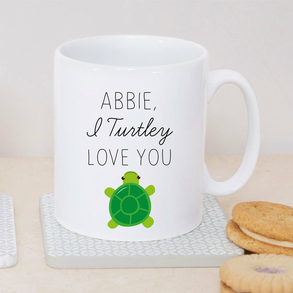 Personalised Sentimental I Turtley Love You Ceramic Mug Cup Gift For Him Gift
