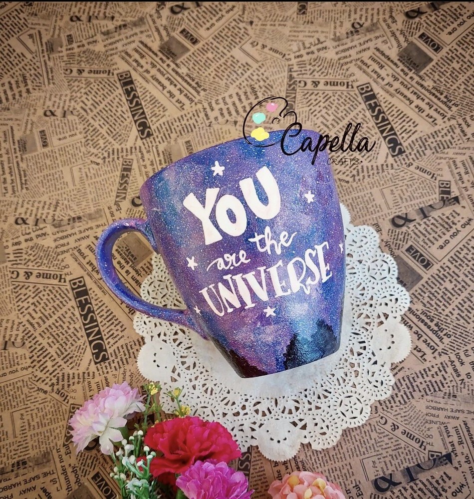 Valentines Day Gift - ceramic coffee mug hand painted-image