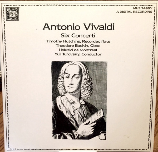 Antonio Vivaldi - Six Concerti - Used Vinyl Record - T16280A