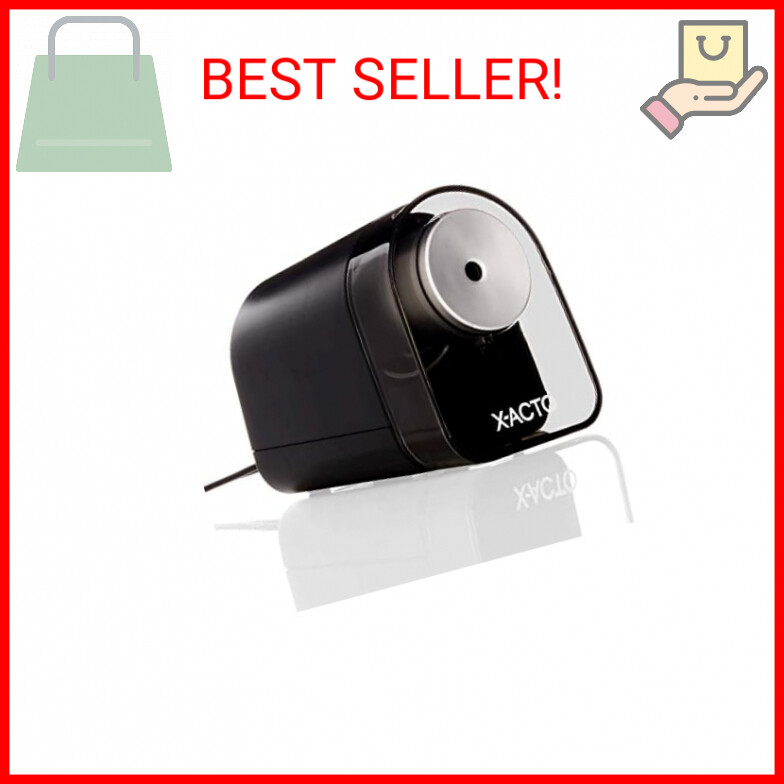 X-ACTO 1818LMR XLR Office Electric Pencil Sharpener, Charcoal Black