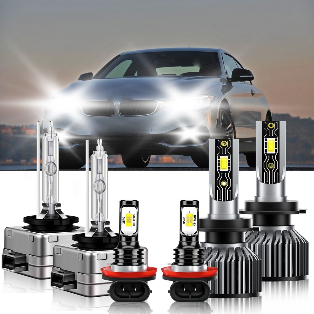 6500K LED Headlight and Fog Light Kit for 2016 BMW 435i