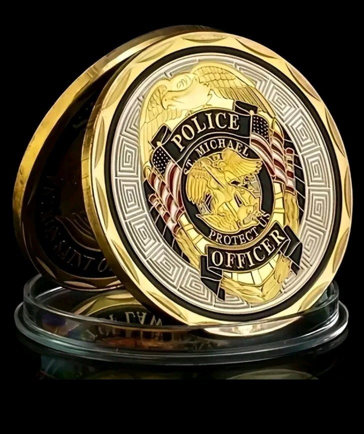 Law Enforcement St. Micheal Protect Us Collectible Coin
