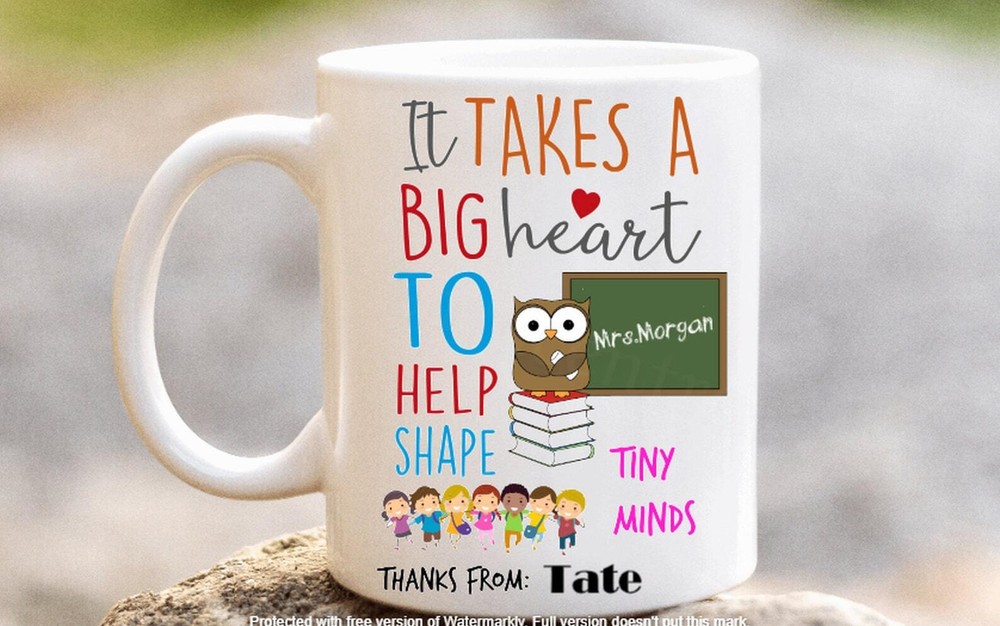 Personalised Teacher Mug Custom End Of Term Coffee Tea Cup Teaching Assistant