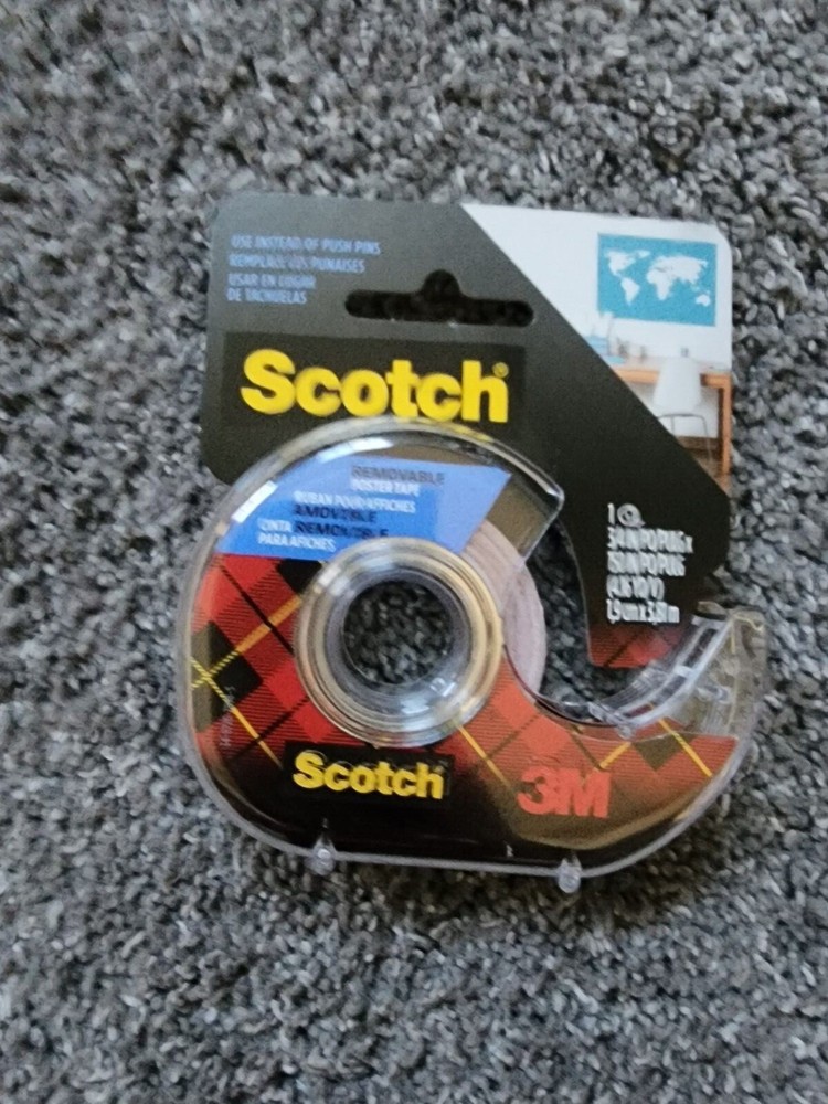 Scotch Removable Poster Tape 1 Roll 3/4