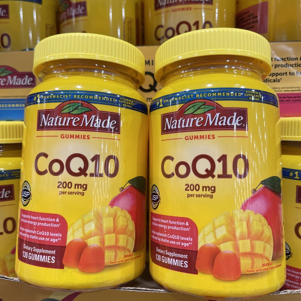 (2) Nature Made CoQ10 Gummies 200mg 130 Ct Heart Health Supplement X 2 Bottles