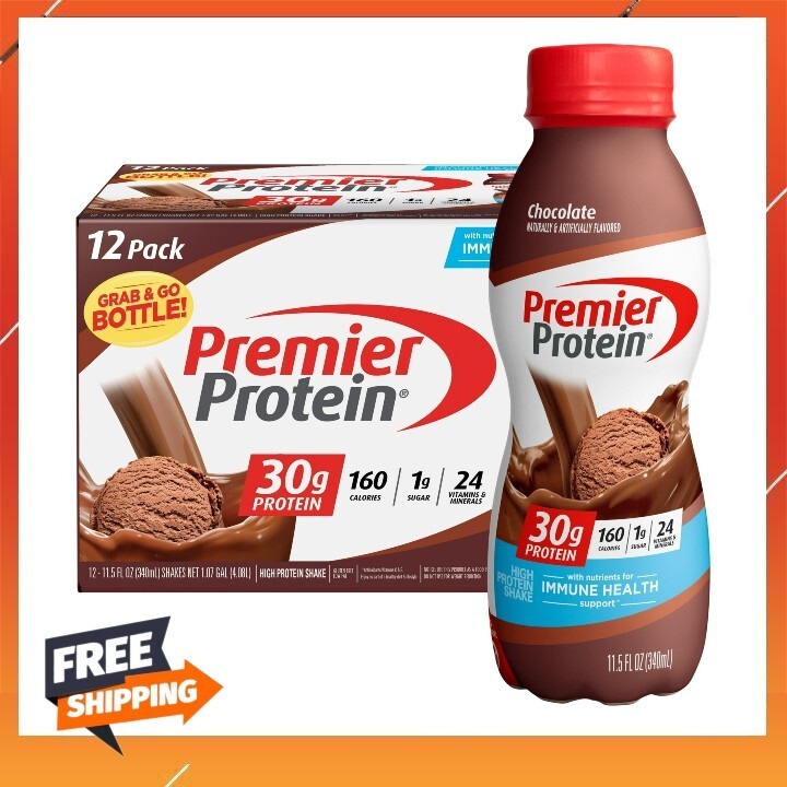 🔥DAILY SALE🔥 Premier Protein Chocolate Shake, 30g Protein, 12 Pack, 11.5oz Each