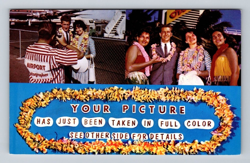 Vintage Waikiki Hawaii Souvenir Postcard of Kalakaua Avenue