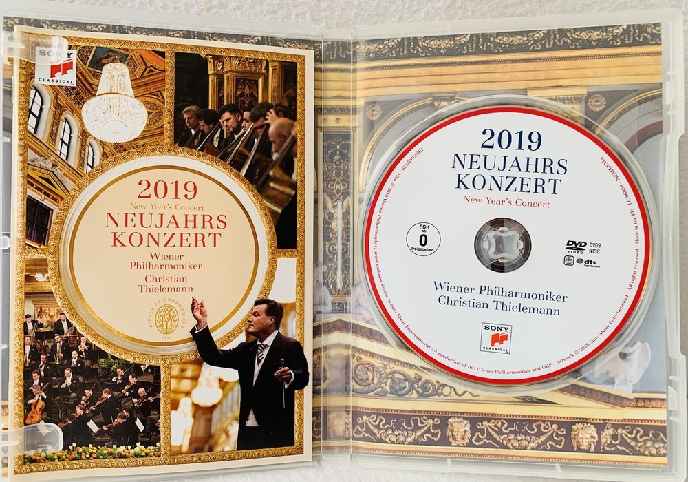 New Years Concert Vienna 2019 Christian Thielemann Reg Free DVD Like New-image