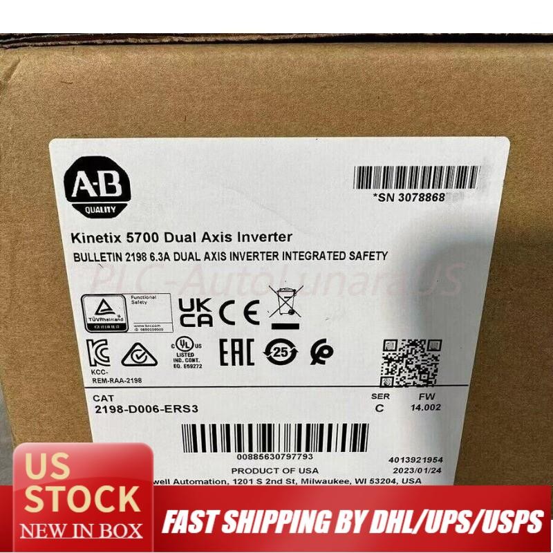 Allen-Bradley 2198-D006-ERS3 Kinetix 5700 Ser C Dual Axis Module  US Free Tax