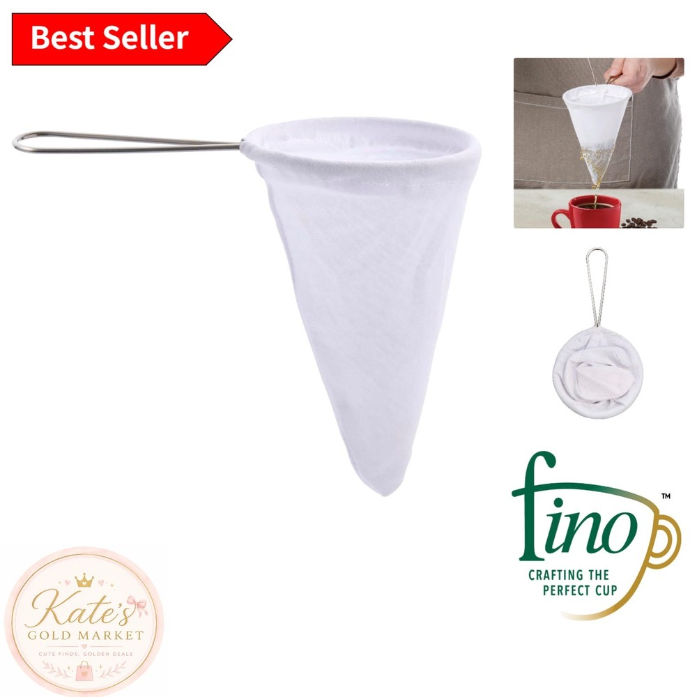 Coffee Filter with Stainless Steel Frame - Ideal for Rich, Sediment-Free Brews