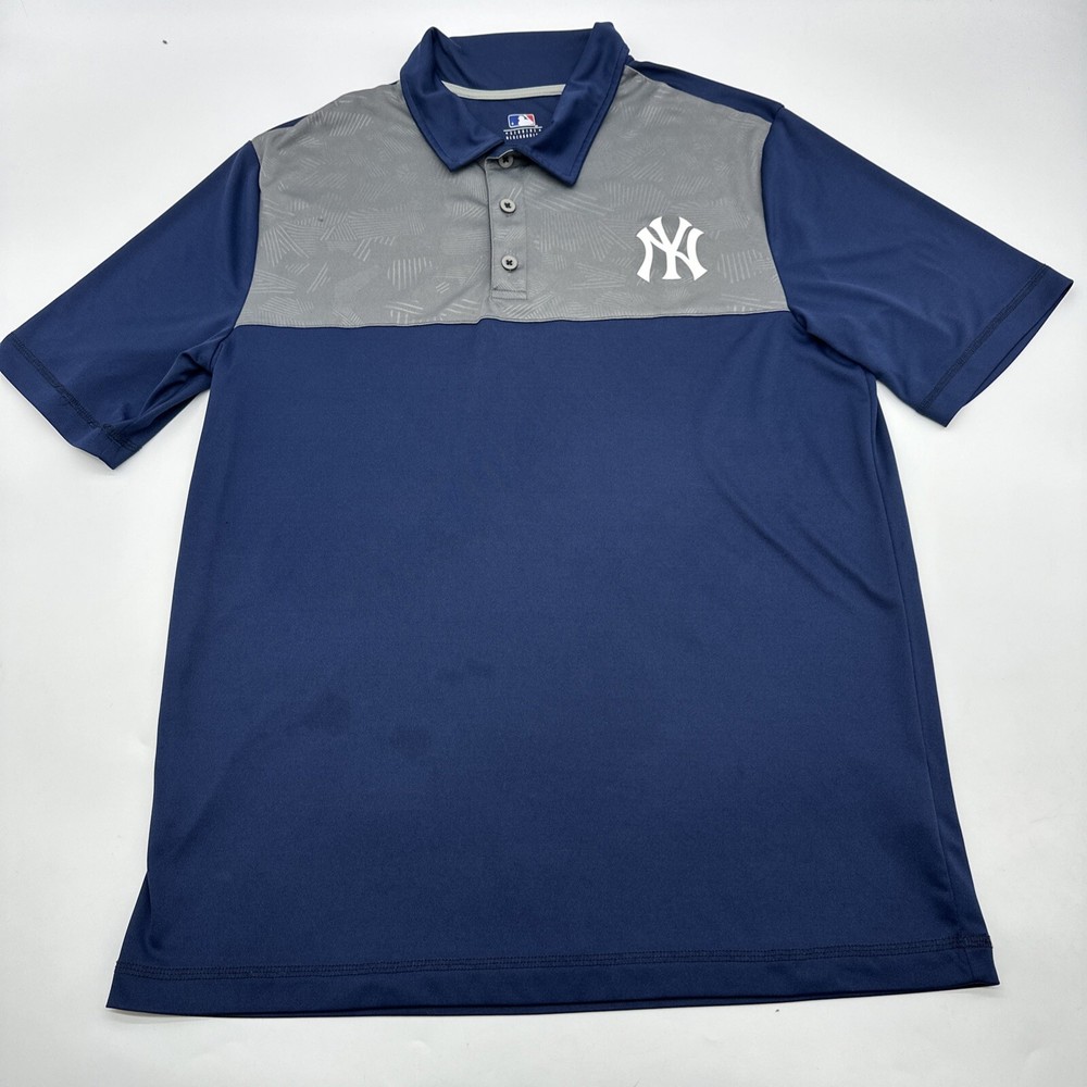 Genuine Merchandise New York Yankees Polo Shirt Men Large Logo ..#20444