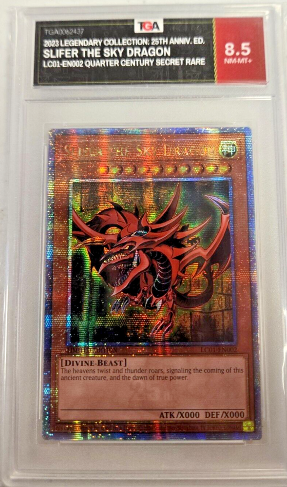 2023 Yugioh 25th Anniv Graded Secret Rare Slifer the Sky Dragon