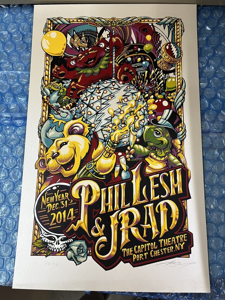 Phil Lesh and JRAD 2014 Tour Poster Port Chester NY