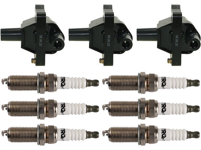 TRQ Ignition Coil and Spark Plug Kit fits Mercedes C280 1997 16FRTW