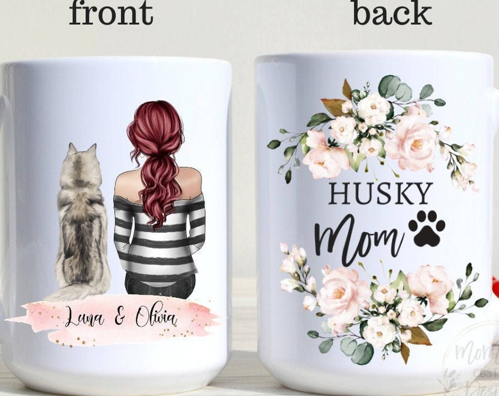 Personalized Husky Mom Mug Dog Lover Gift for Husky Owners
