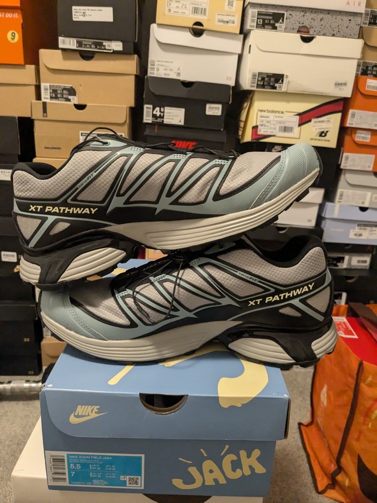 Salomon XT-Pathway Ghost Grey Arona Men's Trail Running Shoes Size 10.5 New Without Box  