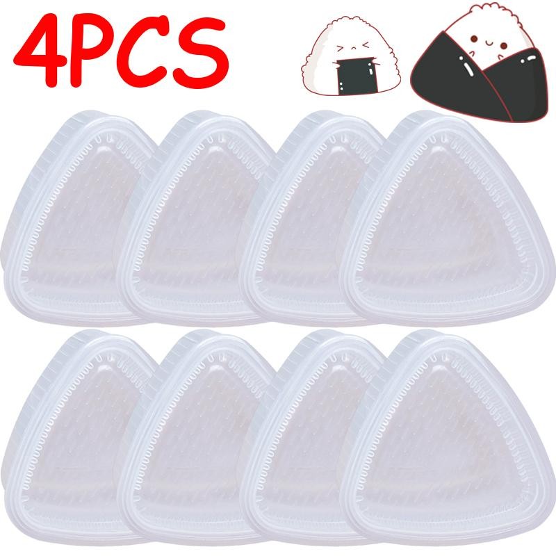 4/1pcs Triangle Rice Ball Mold Sushi Maker Japanese Onigiri Bento Kitchen Tool