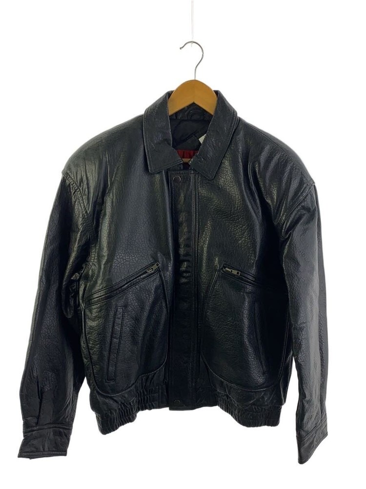 Leather Jacket Blouson/M/Goat Leather/Blk// 3464