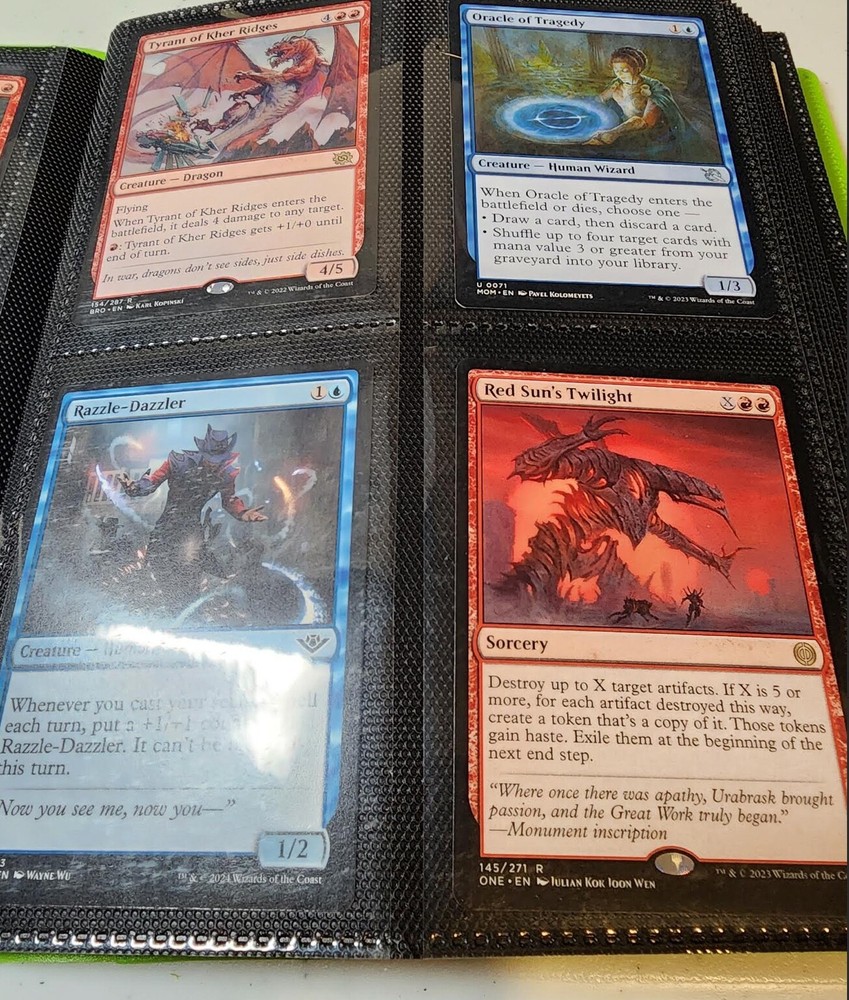 1x Filled 4-pocket [160 cards] MTG Binder with CARDS NM/LP [PT5]