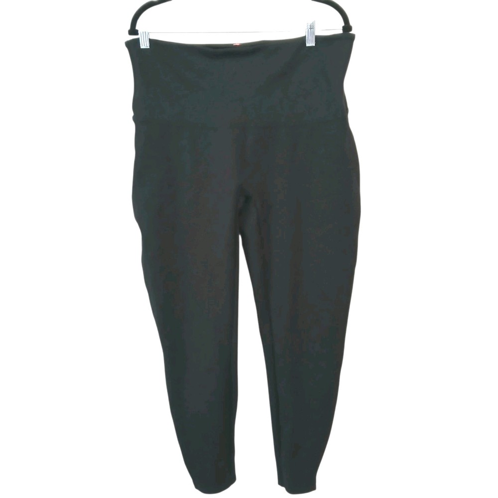 SPANX Black High Waist Leggings Athleisure  Comfort Stretch Size Large