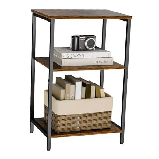 X-cosrack Side Table with Storage for Vinyl Records and Turntables