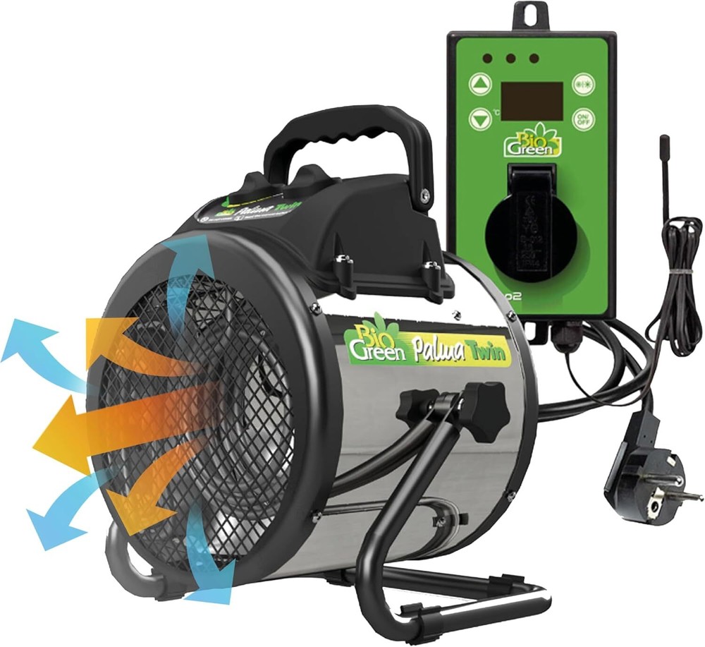 PAL 2.0/USDT Palma Greenhouse Heater with Thermostat - Fast Heating, Grow Tent..