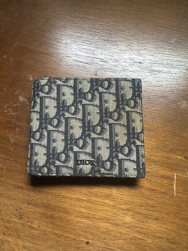 Christian Dior Men’s Bifold Wallet Oblique Jacquard *Authentic*