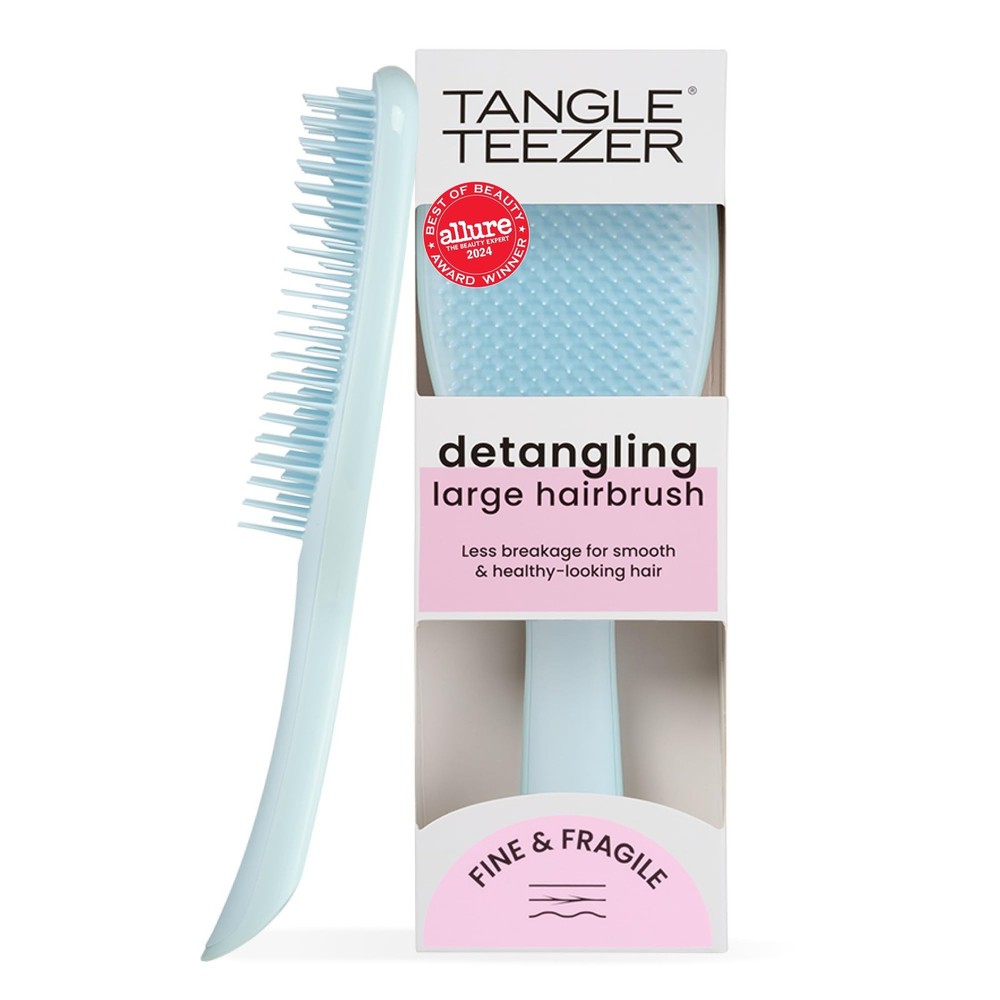 Tangle Teezer Fine Ultimate Detangler Brush, Dry & Wet Large, Seafoam Blue