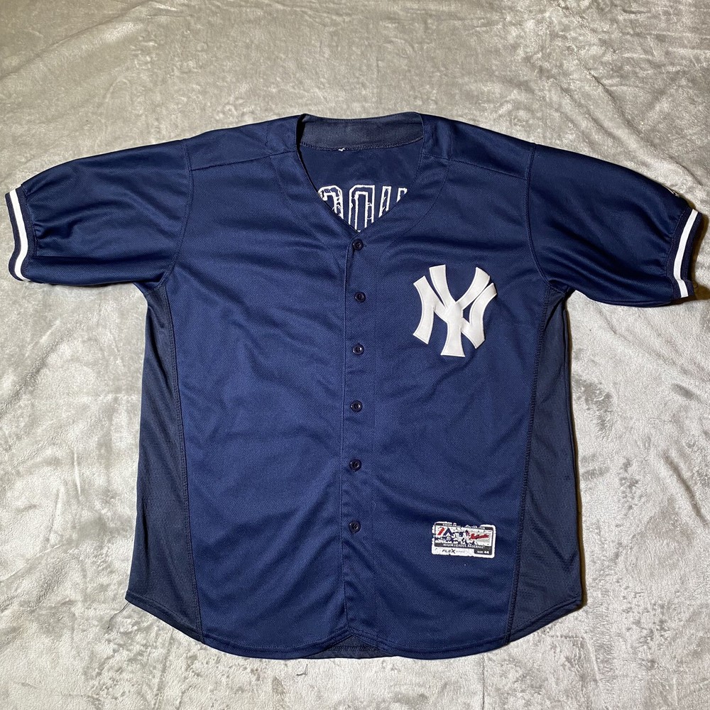 Aaron Judge Mens Size L MLB New York Yankees #99 Majestic Button Down Jersey 44