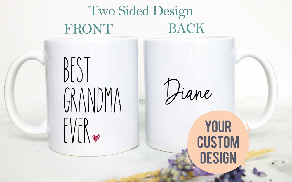 Best Grandma Ever Mug Gift #2 New Grandma Gift Baby Announcement Best Grandma