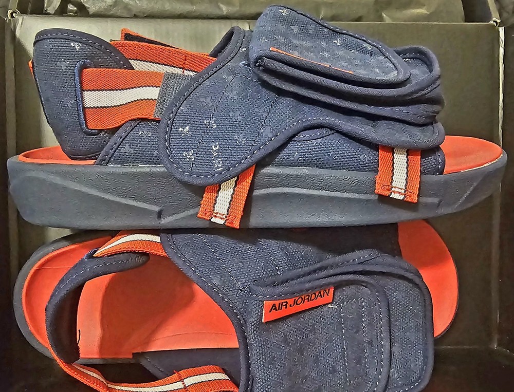 Nike Air Jordan LS PSG Midnight Navy Sandals Size 10