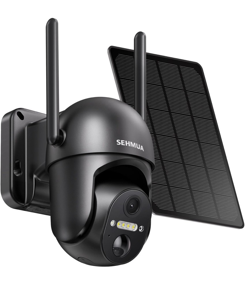 SEHMUA Wireless 2K Solar Pan Tilt Outdoor Security Camera with 360° View RBX-S40