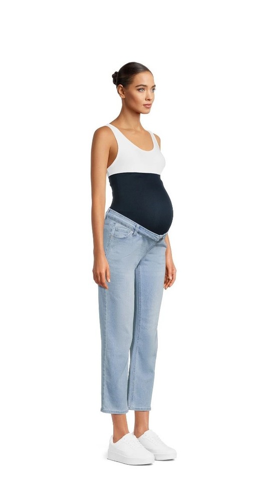 NWT Time + Tru Maternity Straight Jeans Belly Band Size 20 XXL Women