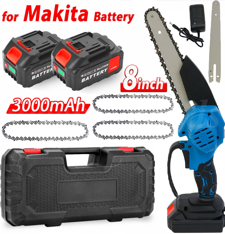 8 inch Electric Mini chainsaw Cordless Handheld Chain Saw W/2 Battery For Makita