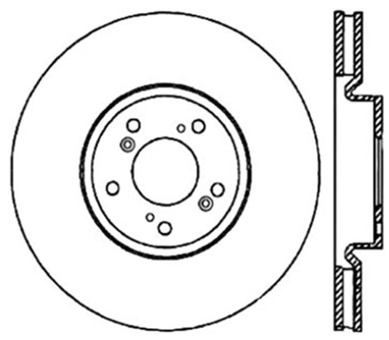 StopTech Fits 04-08 Acura TL/TL-S Brembo Drilled Left Front Rotor