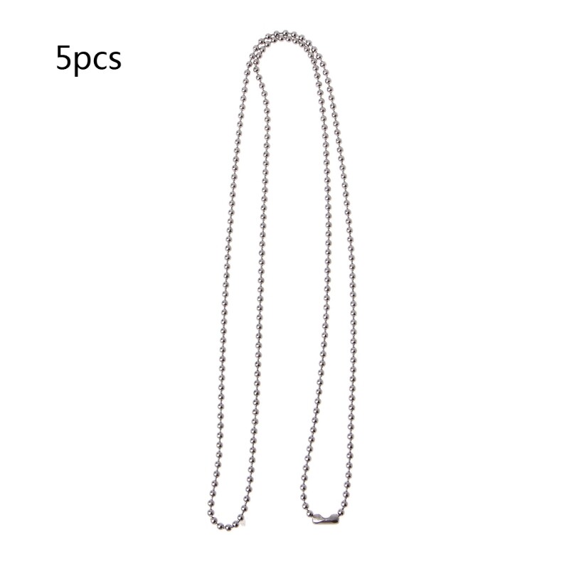 Necklace with Lobster Clasp Dogtags Chain Keychain for Craft Jewelry Making