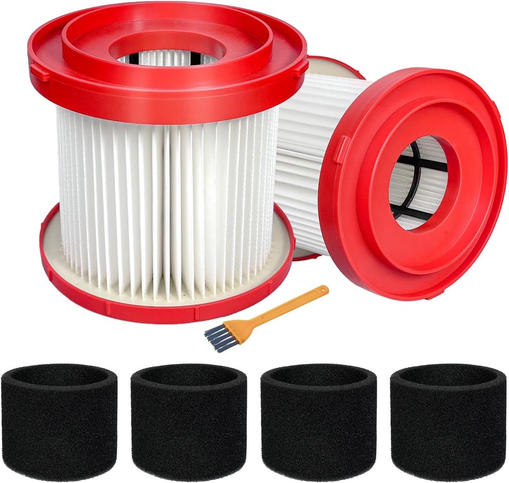 2 Pack 49-90-1900 HEPA Filters for Milwaukee M18 Cordless Vacuum Replacement