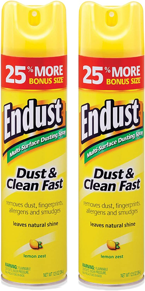 Multi-Surface Dusting and Cleaning Spray, Lemon Zest, 2 Count