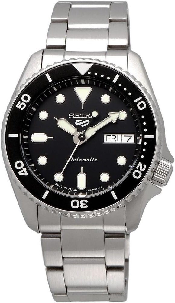 Seiko 5 Sports Men's Black Watch - SBSA225