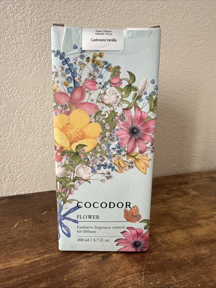 COCODOR Flower Reed Diffuser Set / 6.7oz / White Jasmine/Scent Diffuser