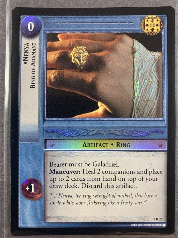 Decipher Lord of the Rings TCG FOIL - Nenya, Ring of Adamant - Never Played