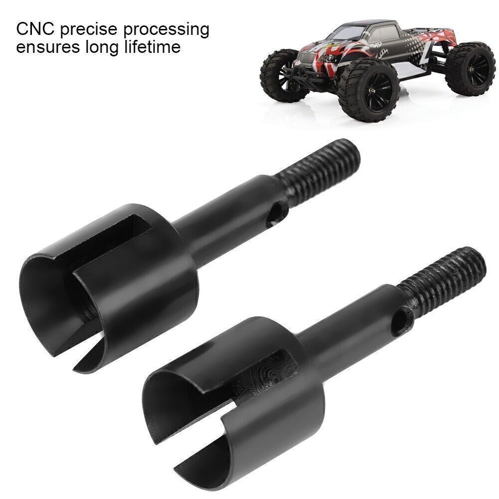 2pcs Aluminum Alloy Metal Wheel Axle for HIMOTO 1/10 E10MTL/E10MT/E10BP RC Car