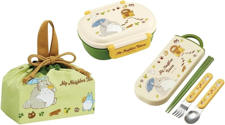 Skater Totoro 24 Cat Bus Fluffy Lid Lunch Box Dishwasher Safe Antibacterial