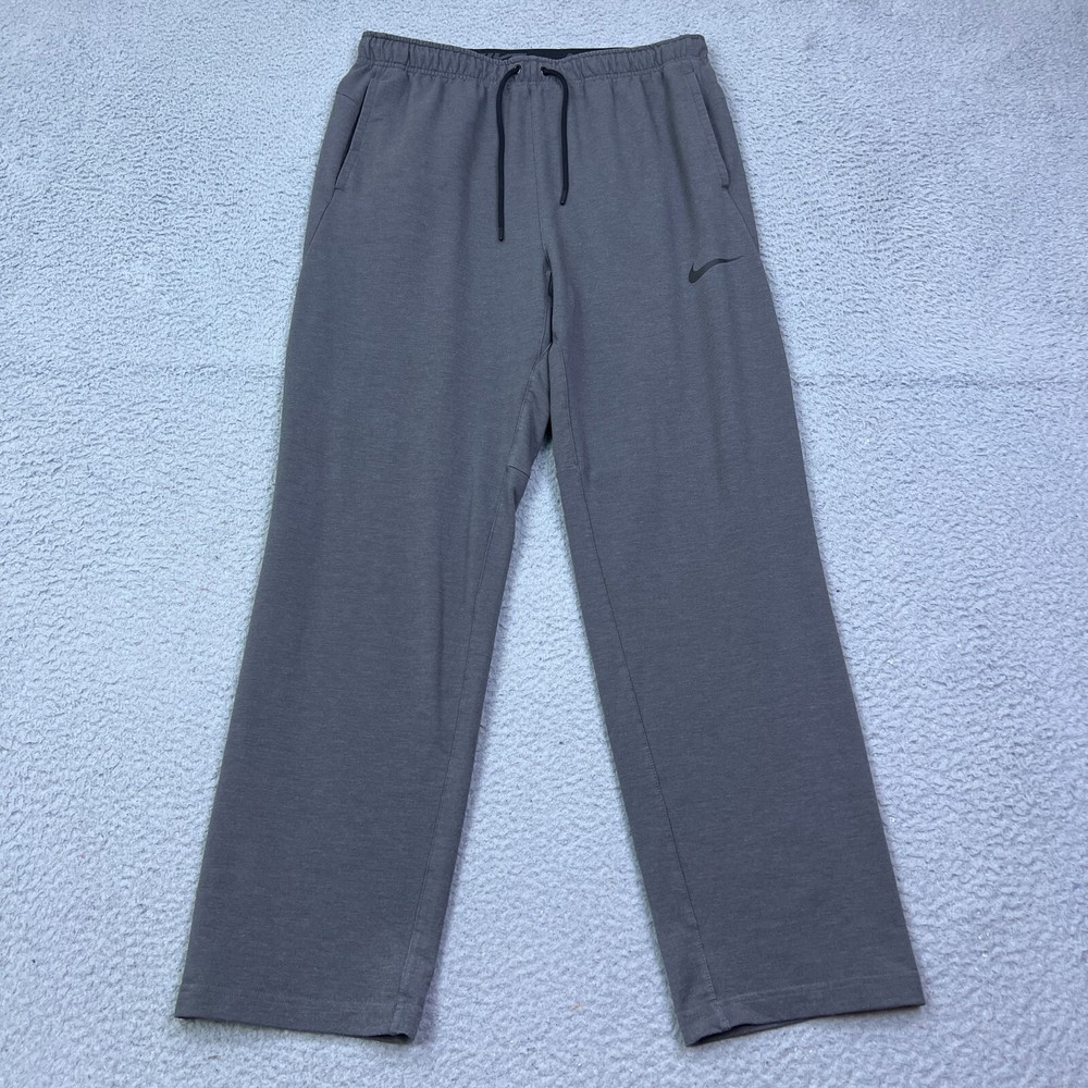 Nike Dri-Fit Essential Woven Training Pants Mens Large Gray Sweatpants 885721