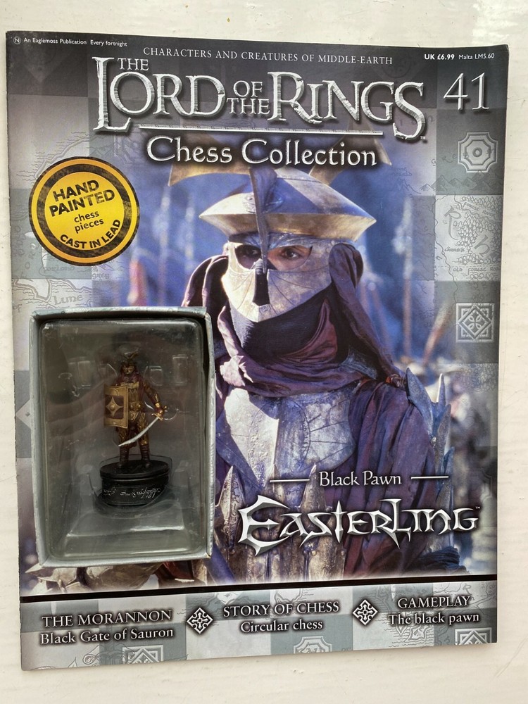 LORD OF THE RINGS CHESS COLLECTION ISSUE 41 EASTERLING EAGLEMOSS FIGURE & MAG