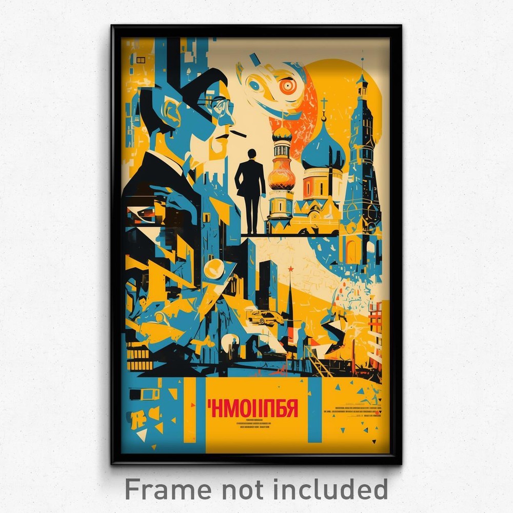 Russian Movie Poster - Urban Amsterdam (Russia Psychedelic Art Retro Film Print)