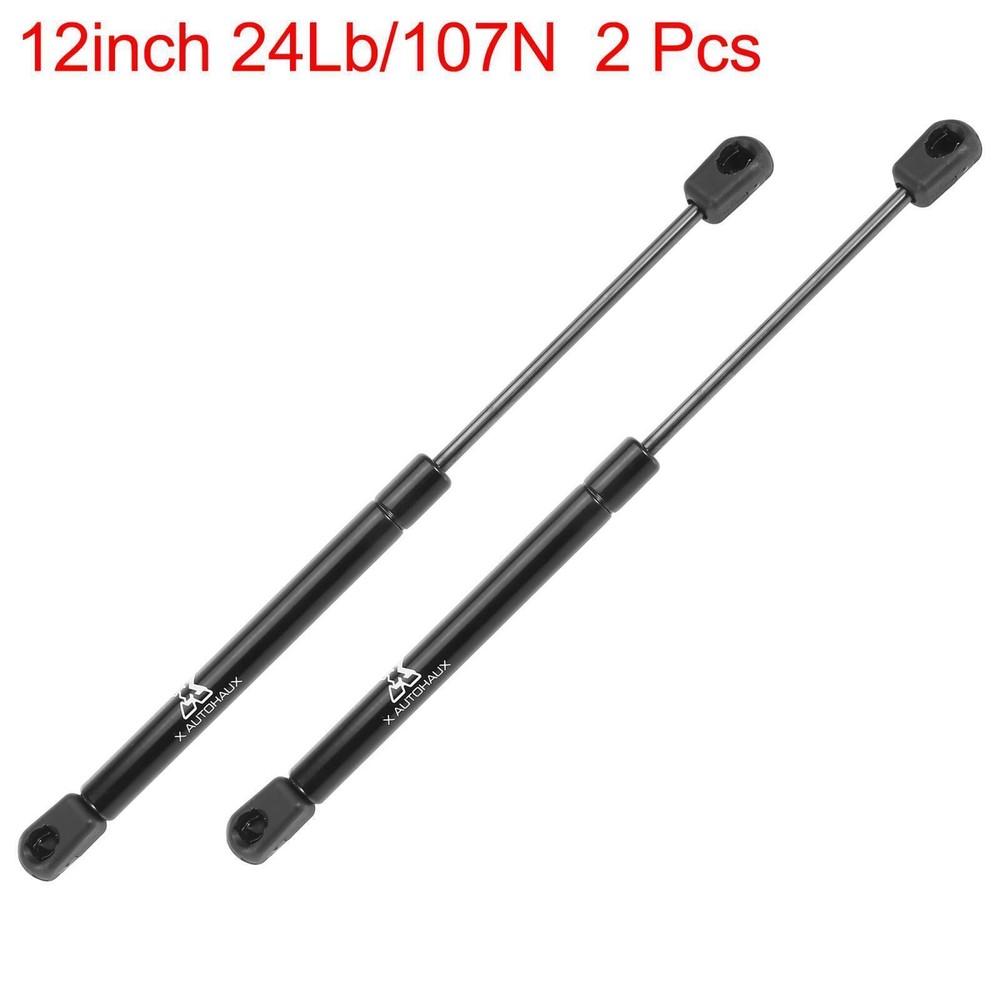 2pcs 12-inch 24Lb 107N Black Universal Gas Lift Supports for RV Car Boat
